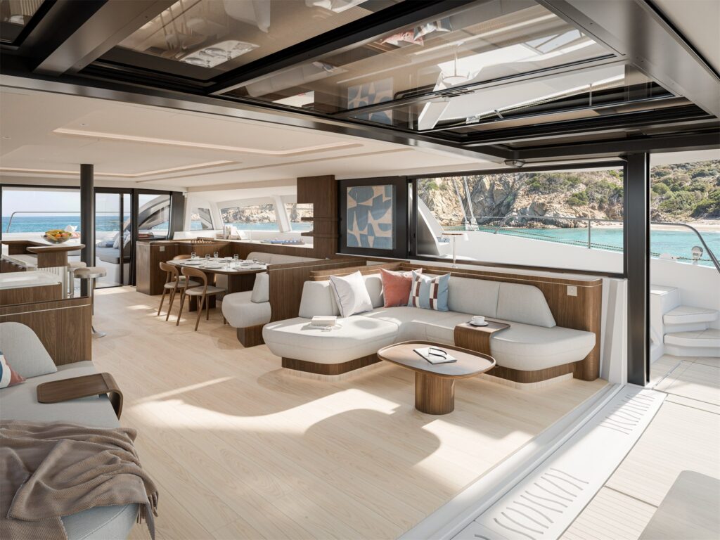 Katamaran BALI 7.0 na sprzedaż, panoramiczny flybridge