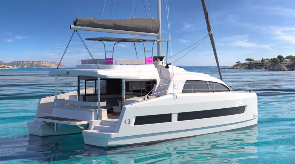 Katamaran BALI 4.3 na sprzedaż, nowy model BALI na kotwicowisku